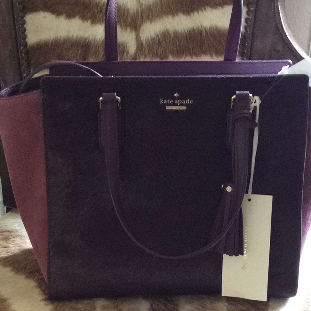 Kate Spade calf hair bag NWT